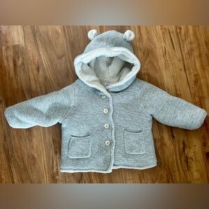 🦋GAP Thick Hooded Knit Jacket With Bear Ears